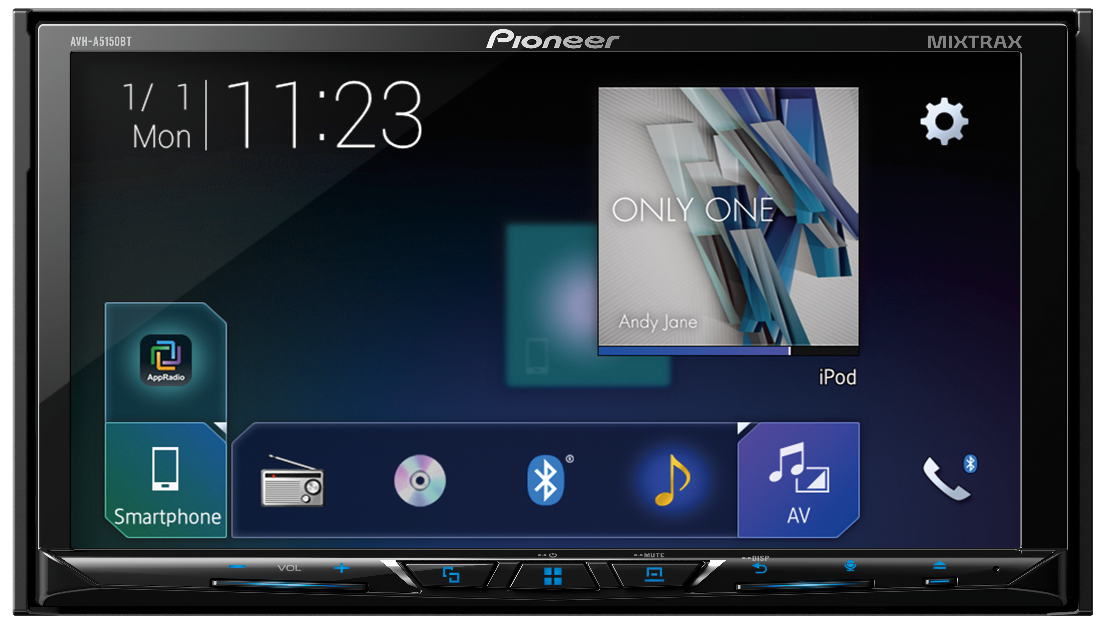 AVH-A5150BT | DVD Multimedia AV Receiver from Pioneer